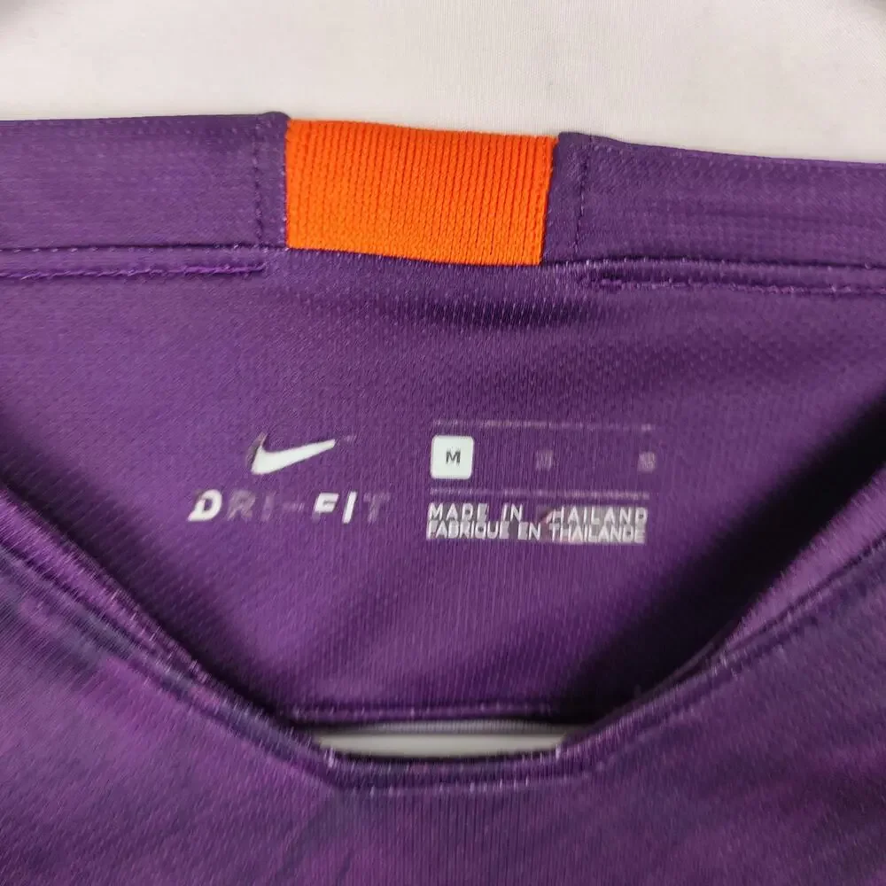 Manchester City Jersey Boys Medium Purple Soccer Nike Dri Fit Etihad Airways
